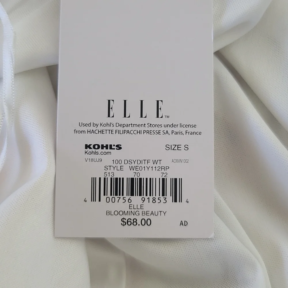 NWT ELLE sleeveless shear overlay floral dress with spring colored flowe… - Picture 6 of 9